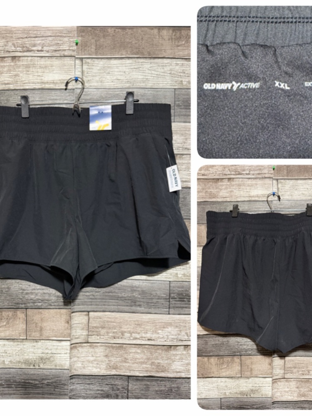 Old Navy Active Extra High Rise 3” Shorts Women’s XXL Black Lined